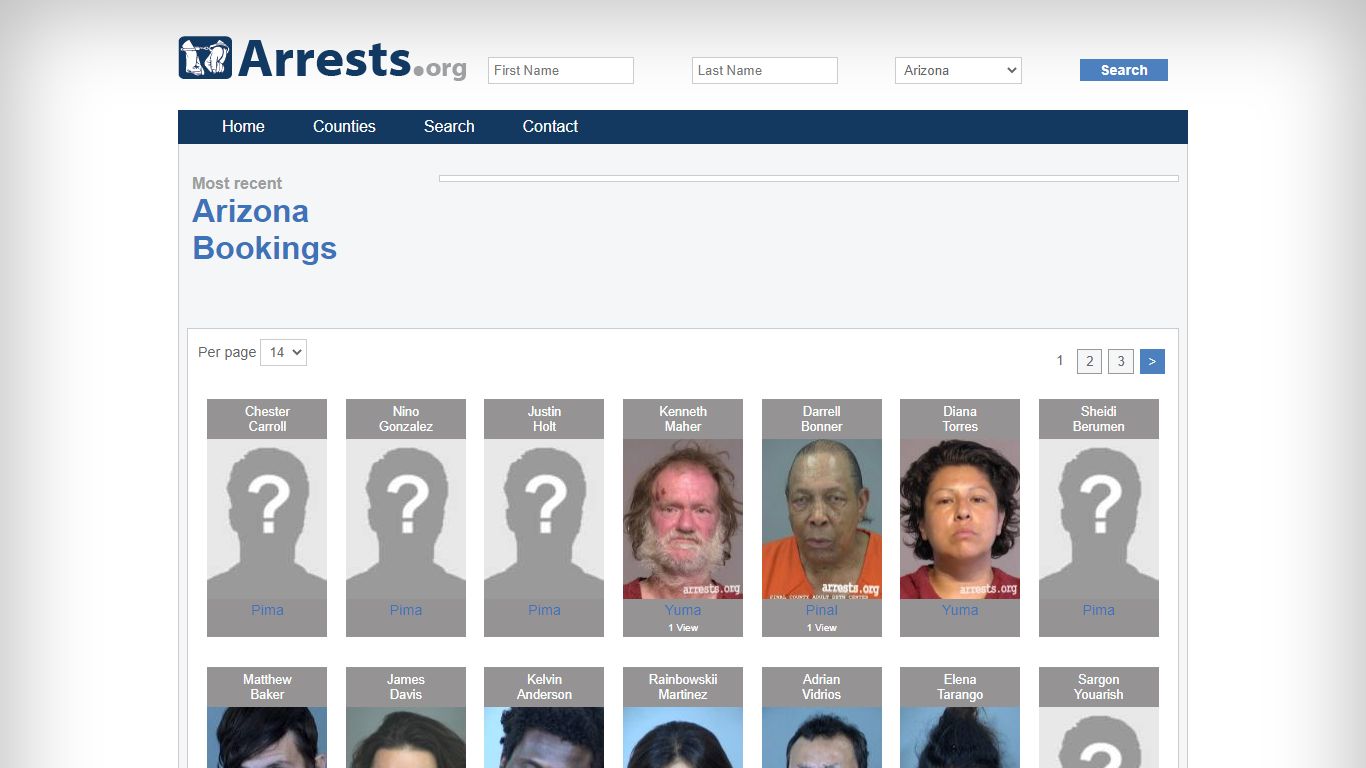 Arizona Arrests and Inmate Search